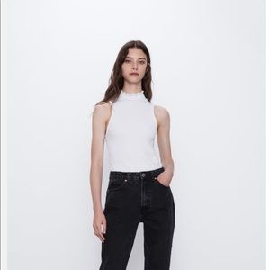 Scalloped halter top